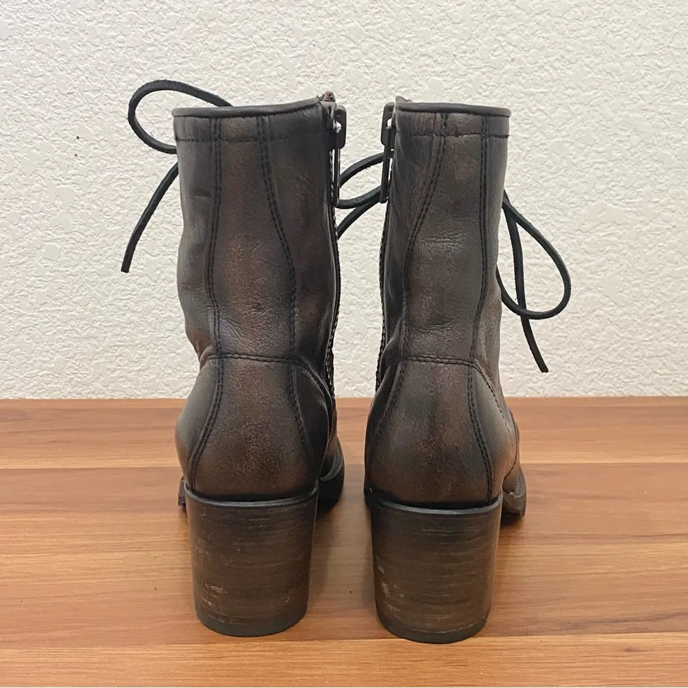 FREEBIRD By Steven 99202 “Cavalier” Brown Leather Lace Up Boots Women’s Size 7 - Image 6