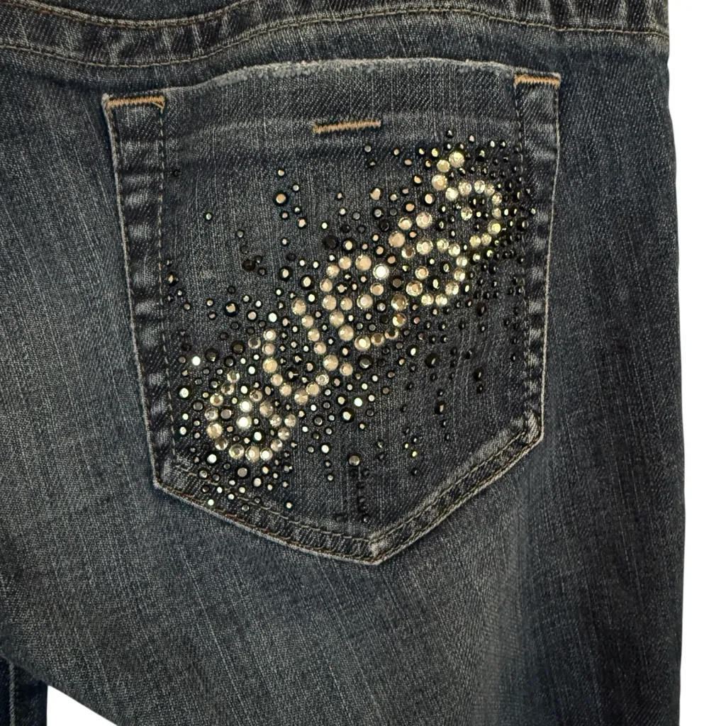 Guess Y2K Daredevil Bootcut Jeans Women’s Size 31 Sequin Back Pockets - Image 6