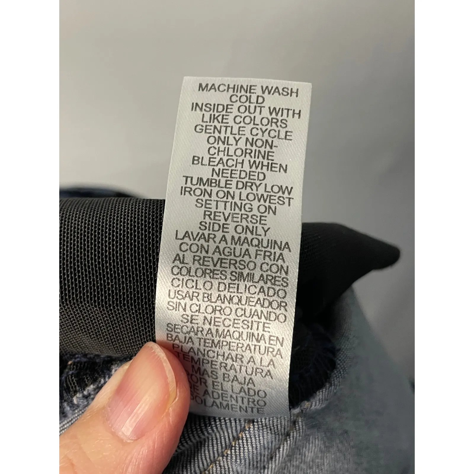 Democracy "Ab" Technology High Rise Distressed Blue Wash Denim Jeans Size 16 - Image 8