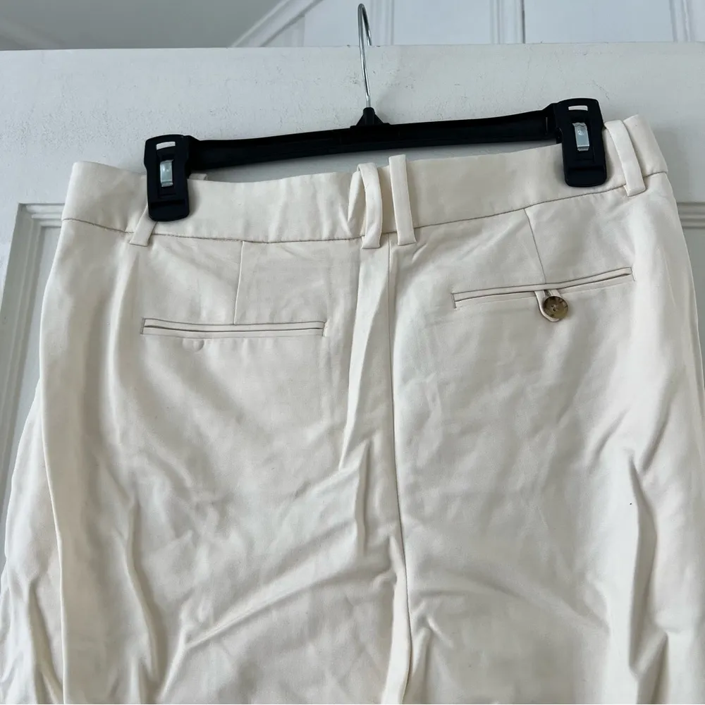 J. Crew Women's Essential pant in city twill Soft Ivory Size 6 NWT - Image 6
