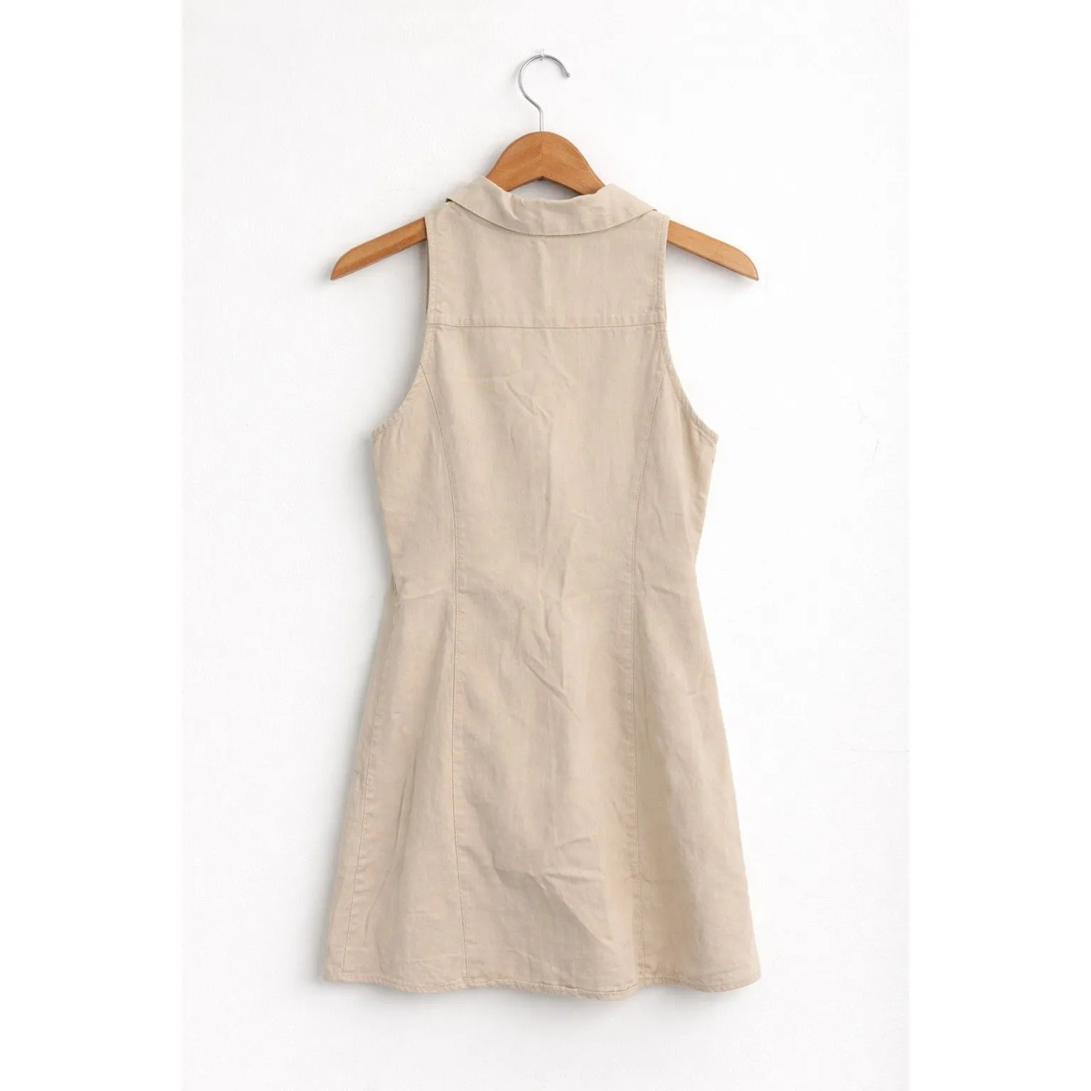 MNG Mango Sleeveless Button Front Linen Blend Top Women’s Small - Image 2