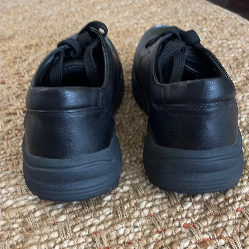 Genext Black Comfort Lace Shoes for Women 10 W Size 10 Wide - Image 3