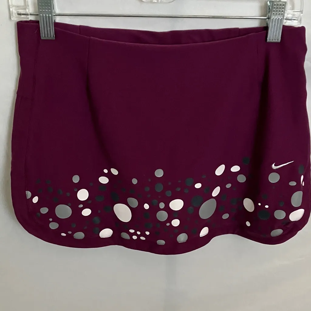 Nike: Purple Mini Skirt with shorts- S - Image 2