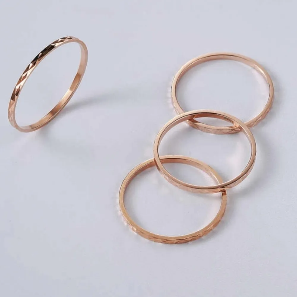 NEW 18k/.925 Rose Gold Dainty‎ Stacking Midi Pinky Knuckle Ring - Image 3