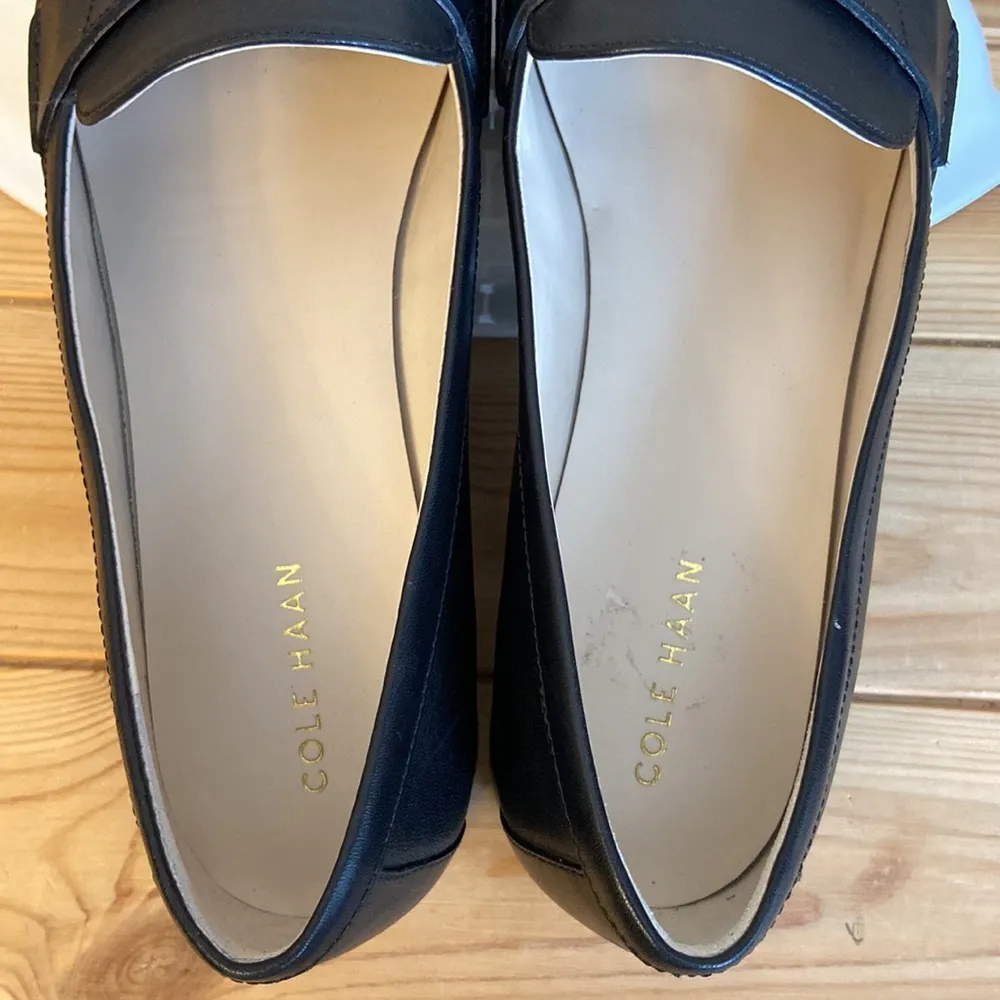 Black PINCH Classic Leather Penny Loafers Size 8.5M Preppy - Image 10