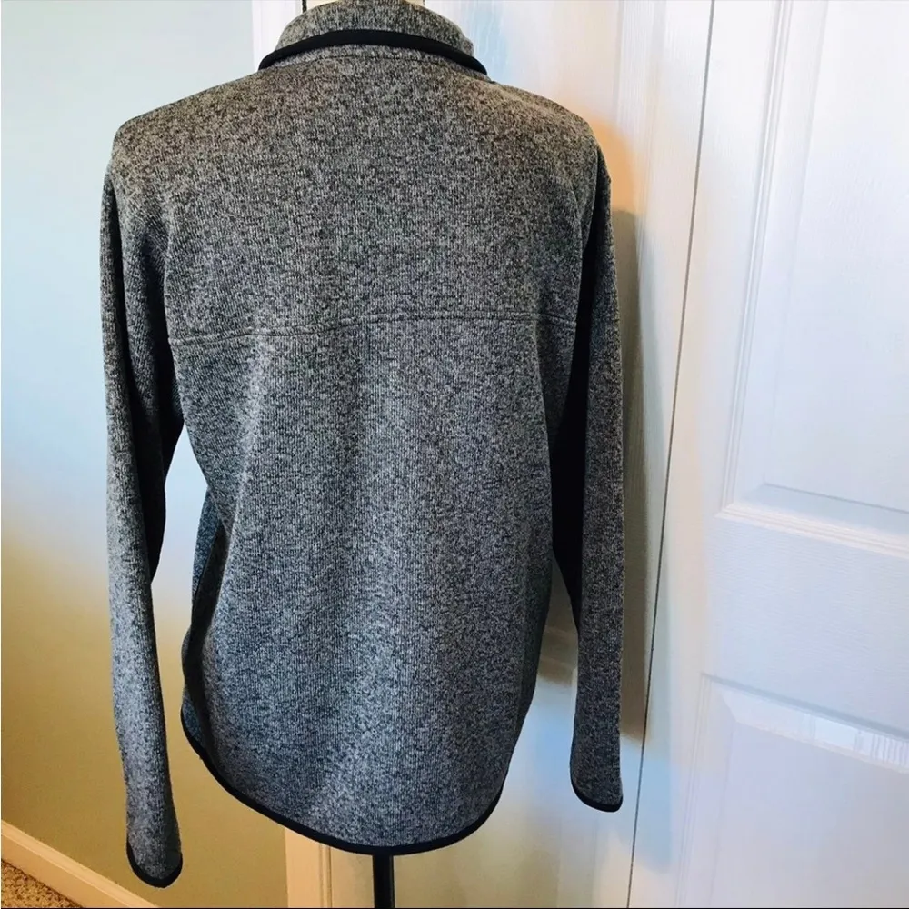 Eddie Bauer Women Size Large Grey Gray Quarter Snap Pullover Pockets Fall Winter - Image 14