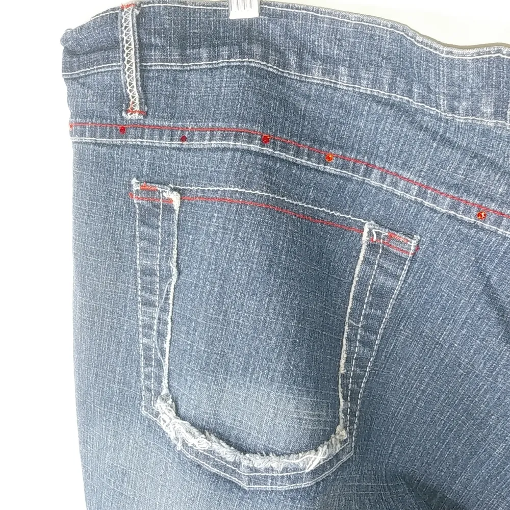 Neeso 24 Y2K 46x22 Jeans Long Shorts Plus Red Size undefined - Image 3