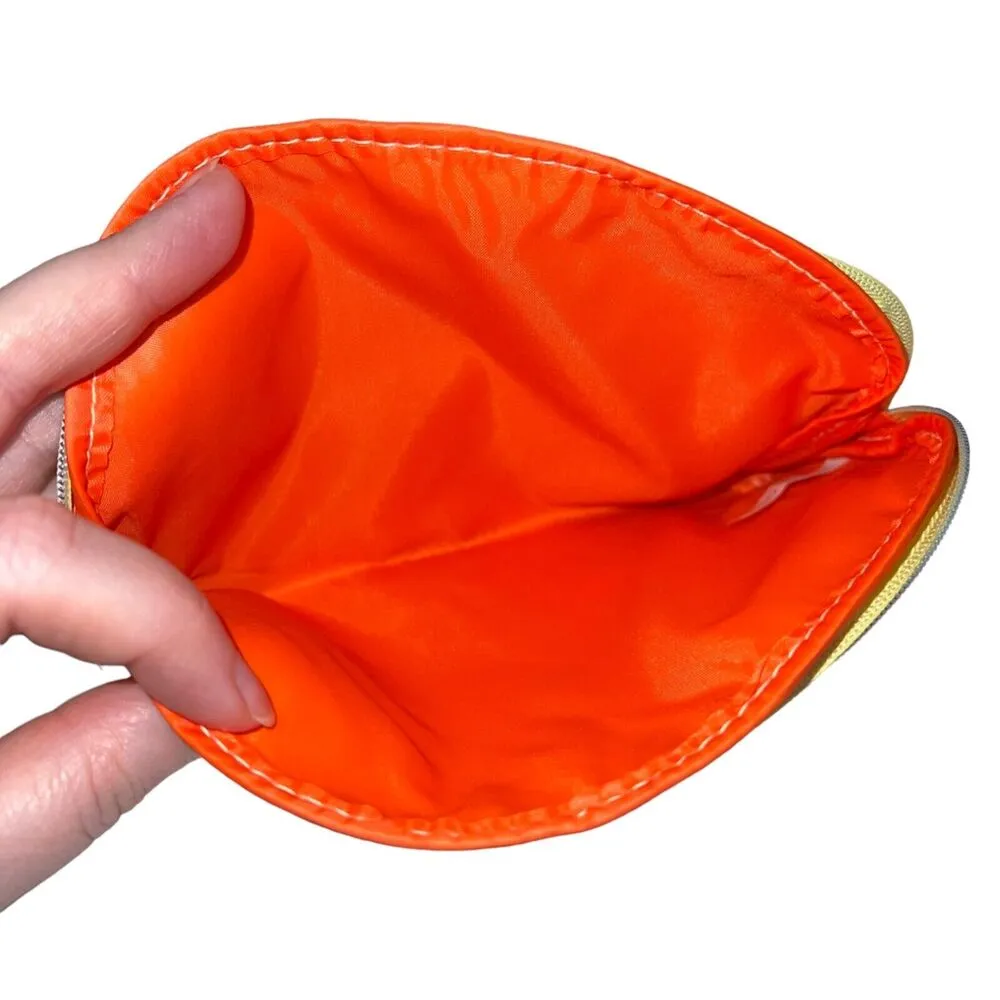 Ipsy Womens Small Zip Cosmetic Makeup Travel Bag Pouch Passport Stamp Design - Image 5