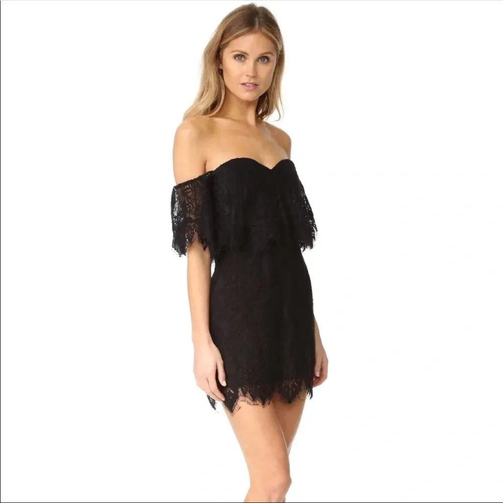 LOVERS + FRIENDS medium black cocktail party dress - Image 8