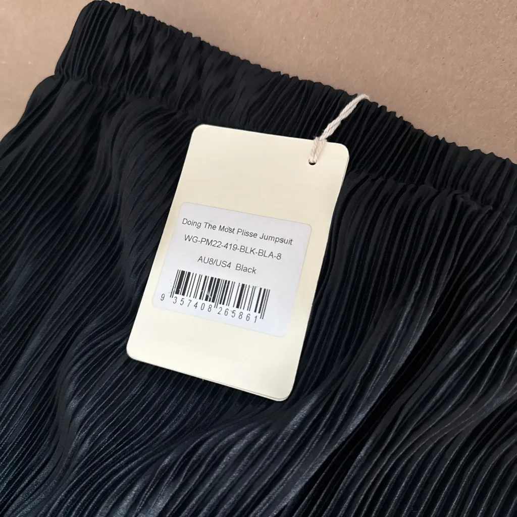 Peppermayo black jumpsuit with ruffled hem - Image 2