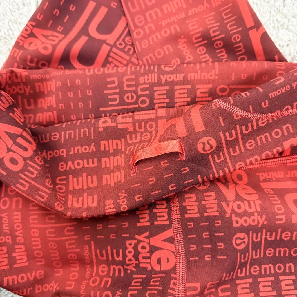 Lululemon Wunder Train High-Rise Crop 23" Lululemon Ombre Red Multi Size 6 - Image 10