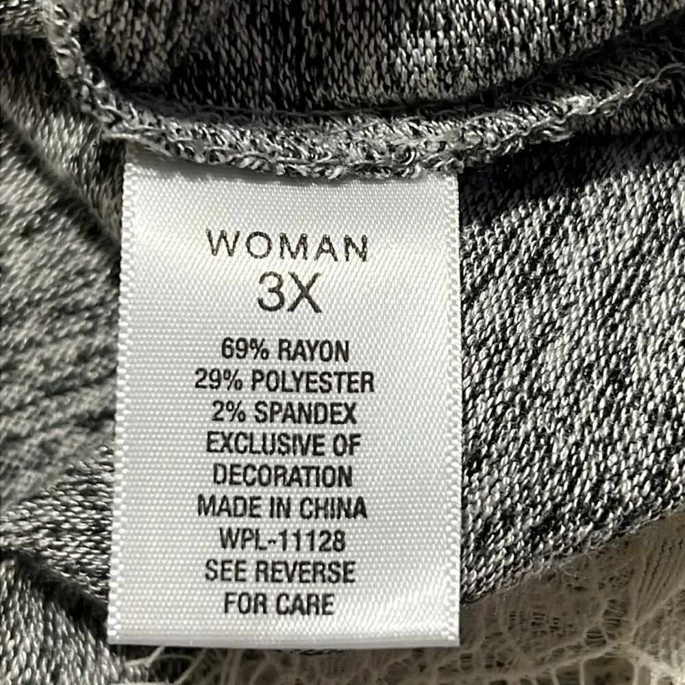 Roz & Ali Dressbarn plus size women's 3X pullover sweater v - Image 7