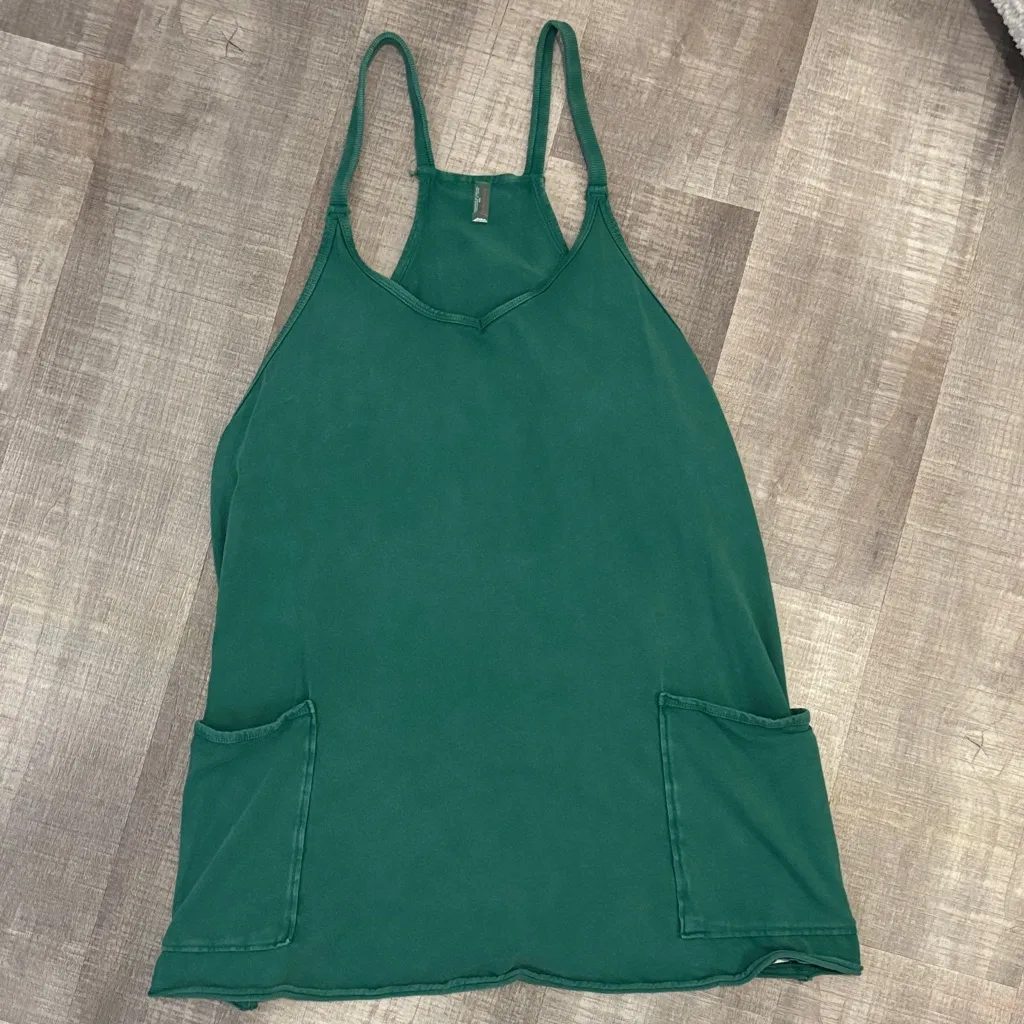 free people hot shot mini dress romper Green Size M - Image 2