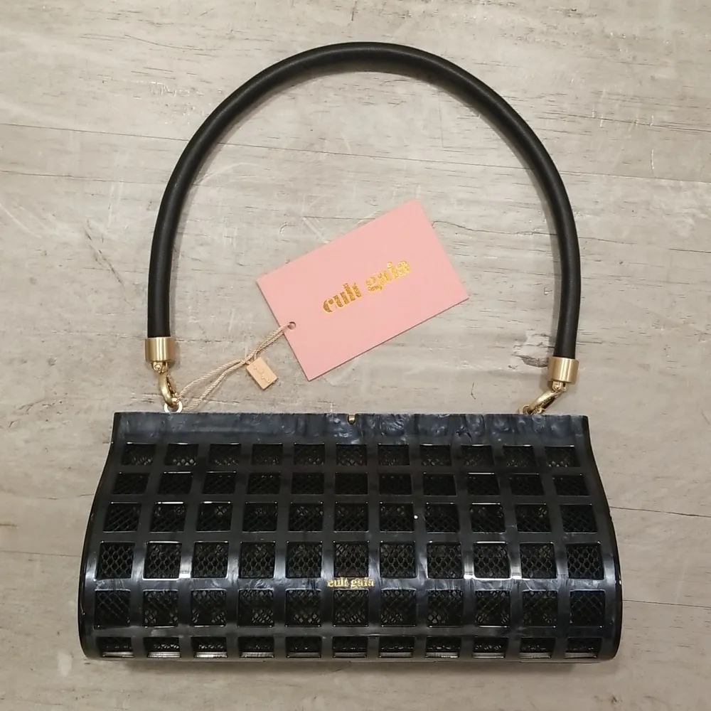 💕CULT GAIA💕 Alana Acrylic Shoulder Bag ~ Black NWT - Image 12