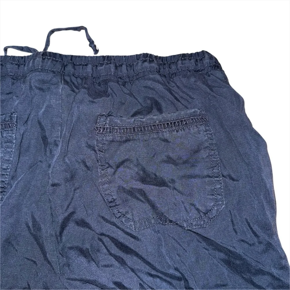 Knox Rose Navy Blue Cargo Joggers Women’s Small Elastic Waist Pants Casual - Image 4