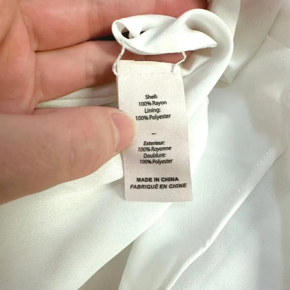 NEW Cinq à Sept Astor Sleeveless Tiered Midi Dress White Pastel Plaid - Image 9