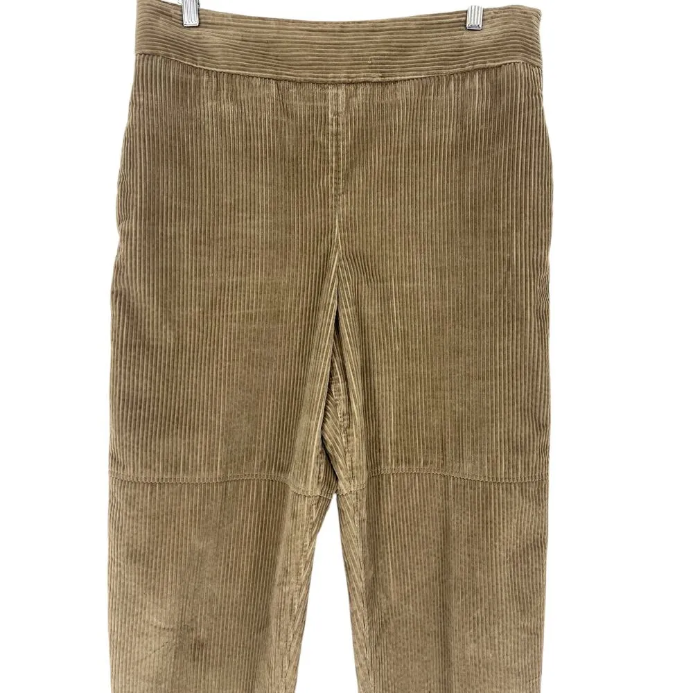 Brunello Cucinelli Cropped Cotton Corduroy Tapered Pants In Light Brown - Image 6