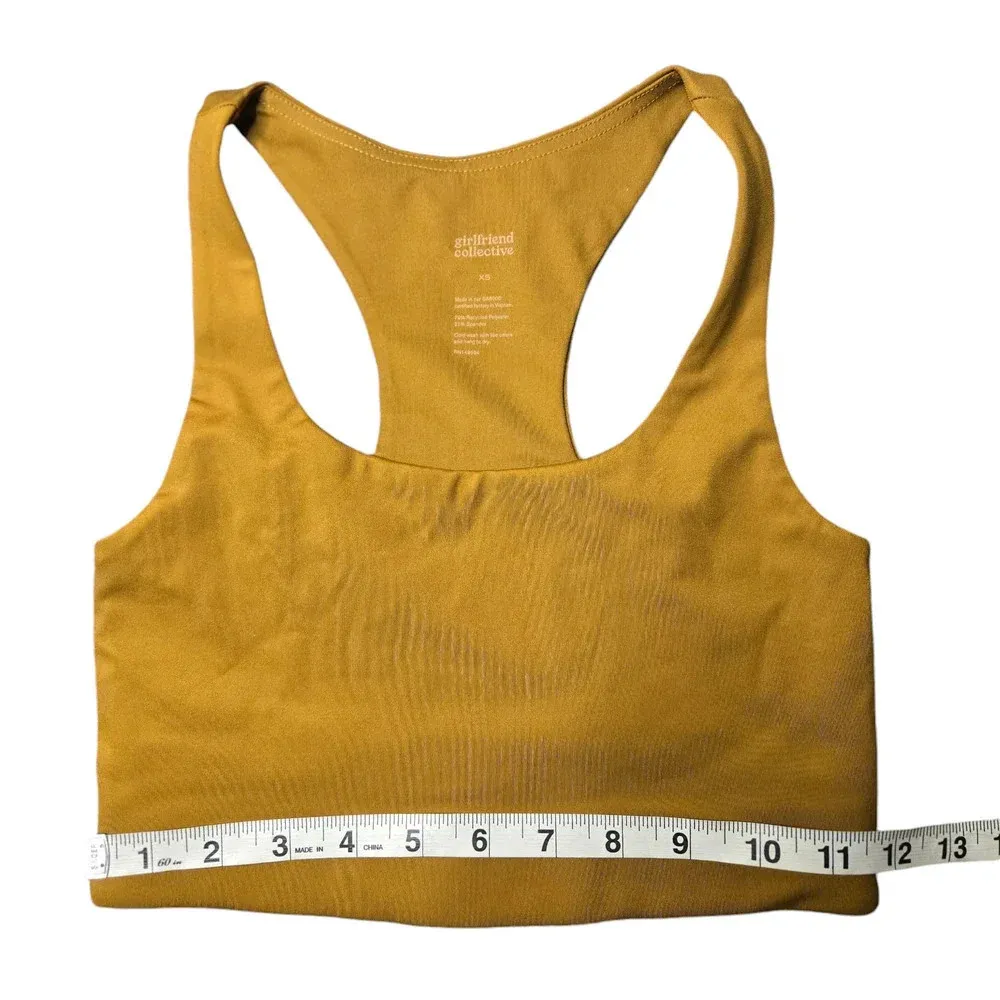 Girlfriend Collective Paloma Sports Bra & High Waist Leggings in Saddle XS - Image 3