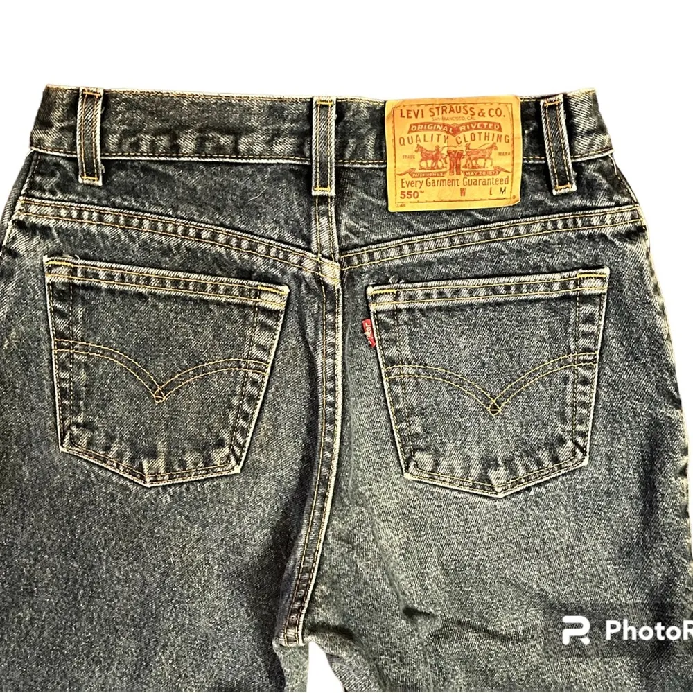 Vintage Levi Strauss & Co. 550 Medium Wash Tapered Leg Denim Jeans - Image 6