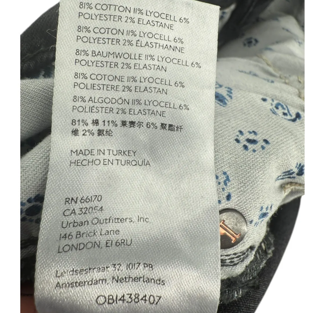 Anthropologie Pilcro Demilune Boot Jeans Black Wash Size 31 Bootcut Denim Casual - Image 12