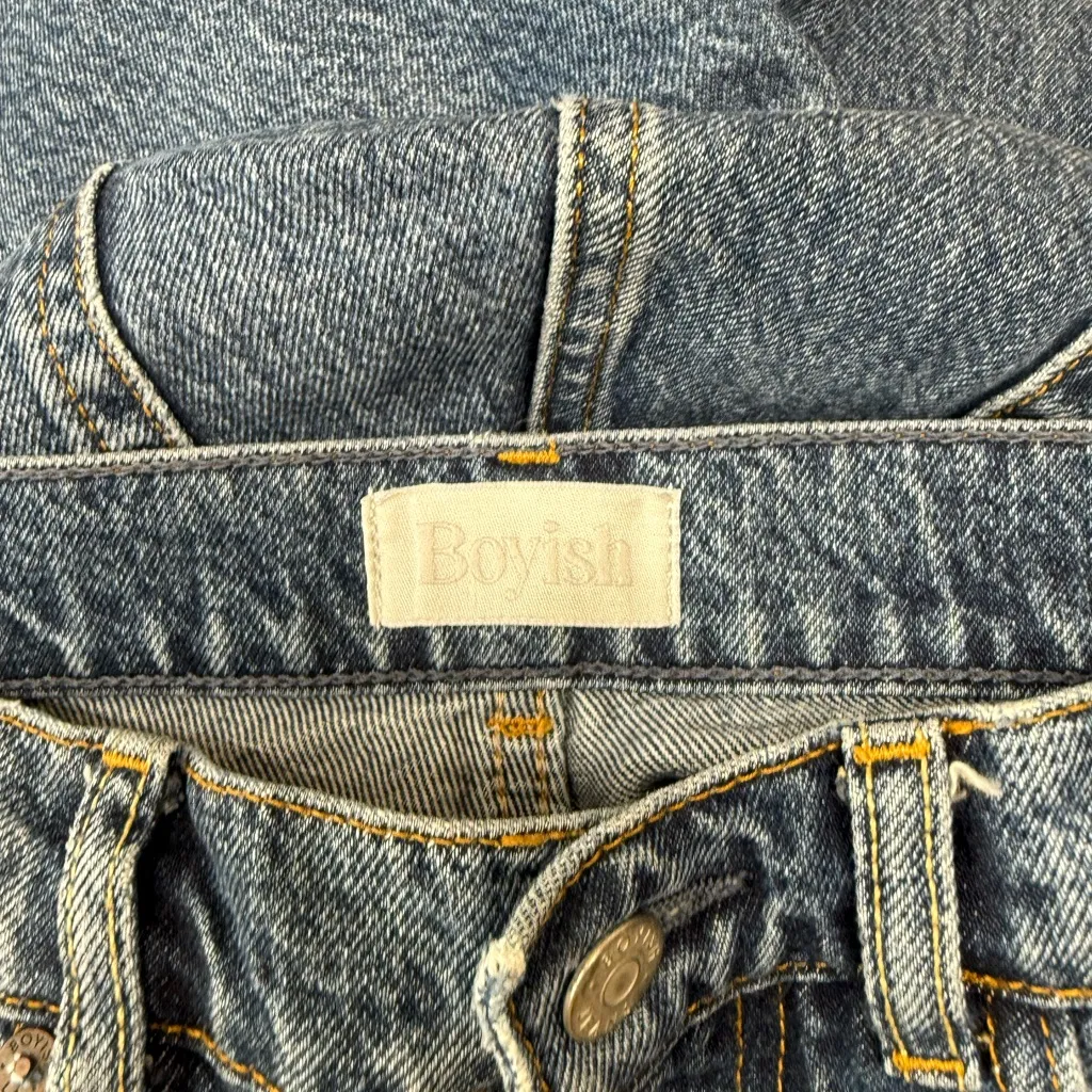 Boyish Billy‎ Jean Krush Groove High Rise Straight Skinny Leg Buttonfly Size 27 - Image 6