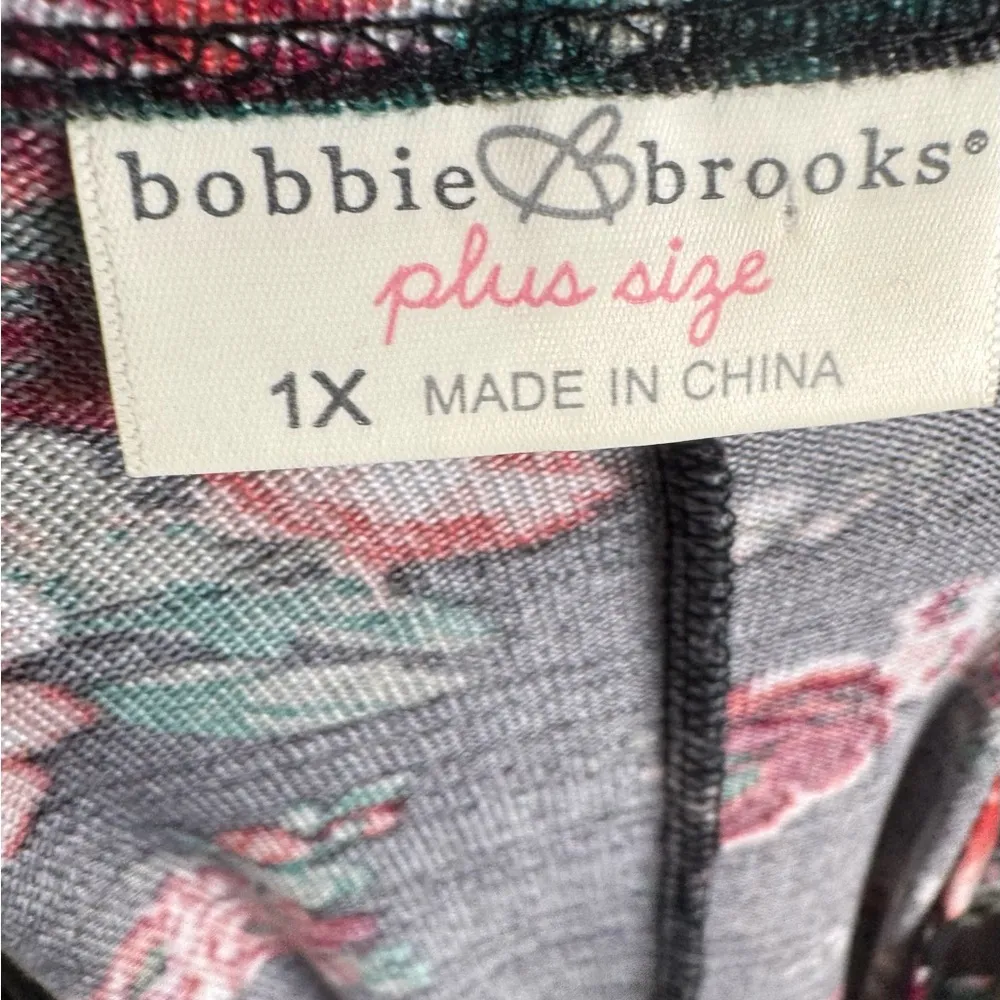 Bobbie Brooks super soft black floral top size 1X - Image 4