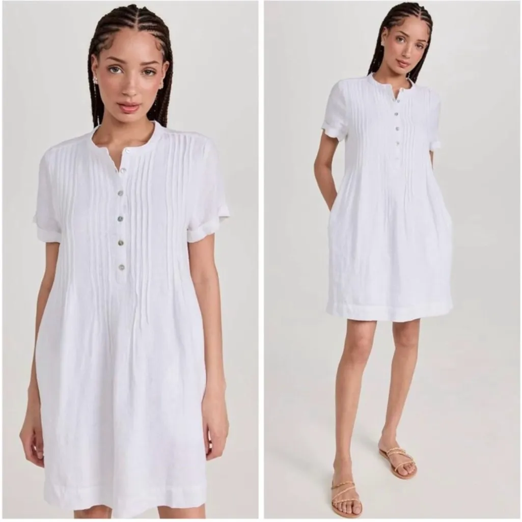 Faherty Gemina Basketweave Dress, Sz S - Image 2