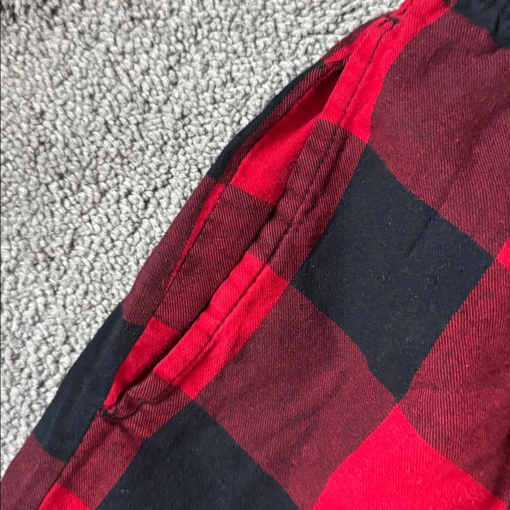 Auden Black/Red Checkered Pajama Set SIZE XXL Red - Image 7
