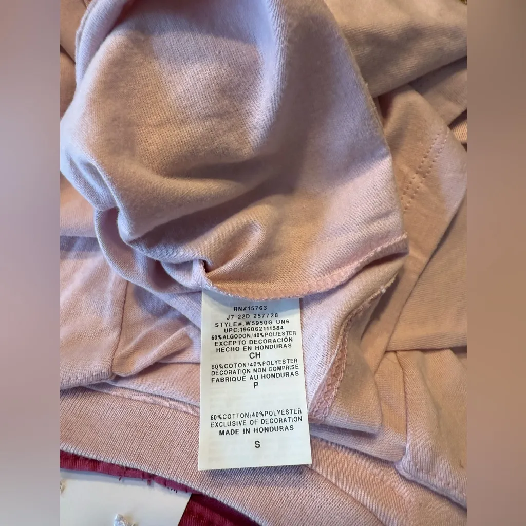 Champion Light Pink Logo Crop Tee - Image 4