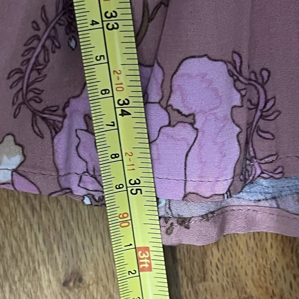 SPELL AND THE GYPSY Rosa 90s Mini Dress Size Small Pink‎ NEW Floral Whimsical Pink - Image 15