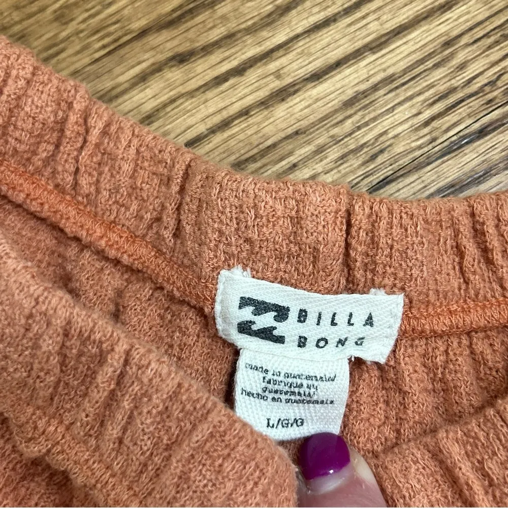 Billabong | Breeze By Shorts Flowy Gauzy Beach Knit Burnt Orange Size L - Image 5