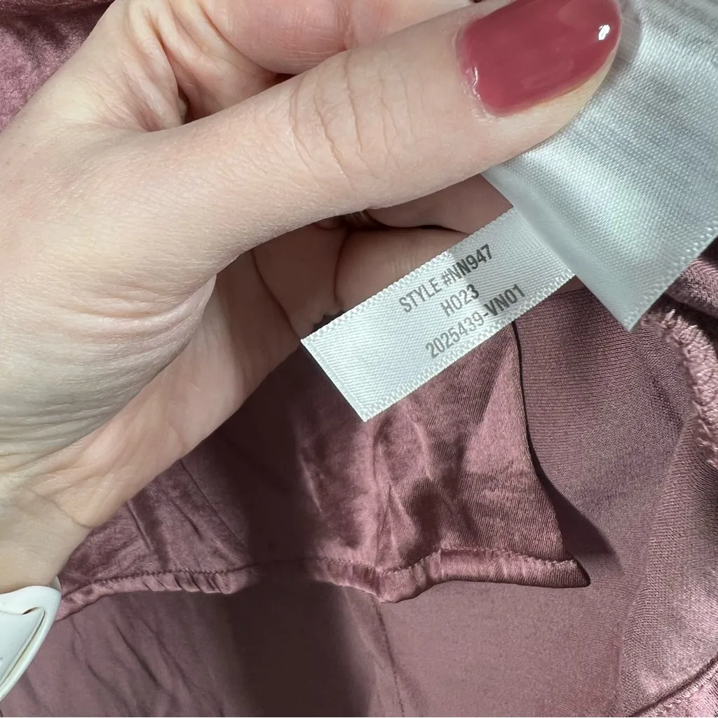 Madewell  Pink Satin Button‎ Up Darted Top - Image 5