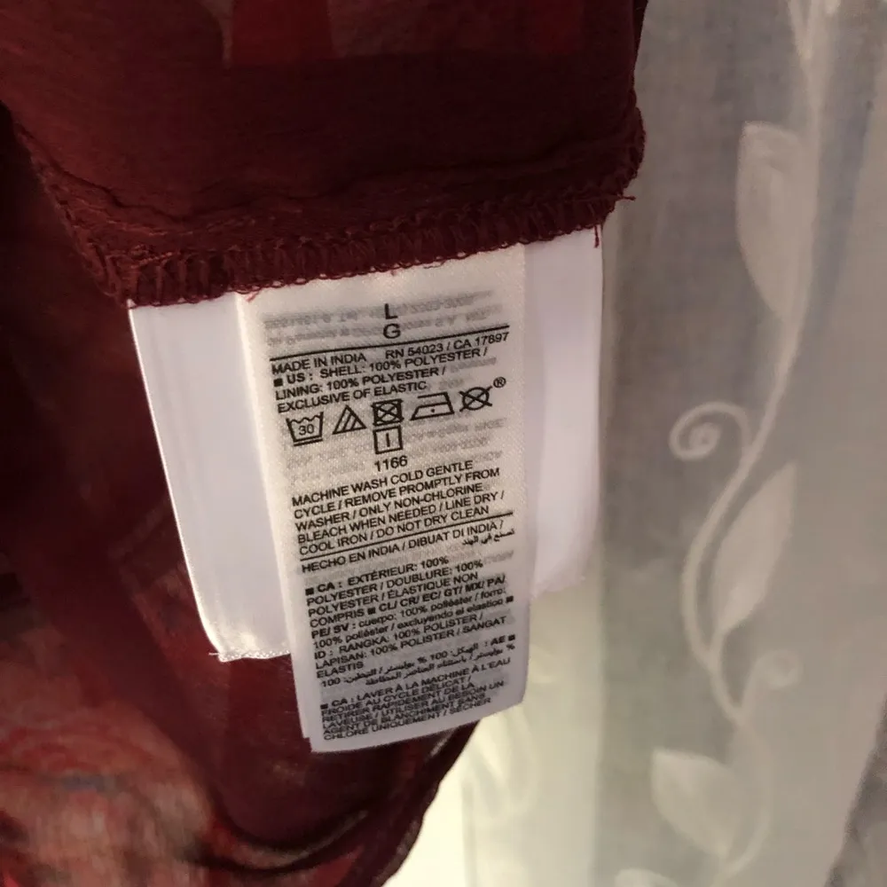 Old Navy New  boho print blouse top, women size large - Image 5