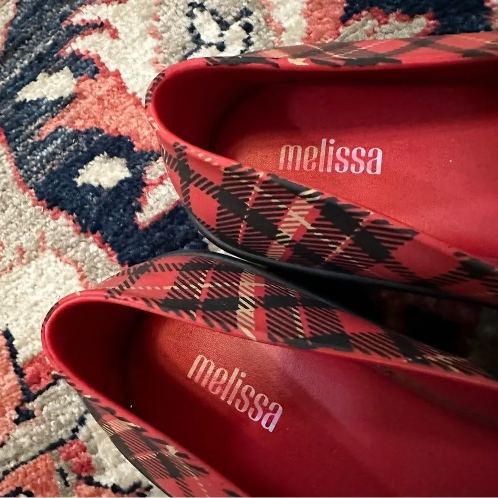 Melissa Graffiti Tartan Slip-On Shoes - Image 9