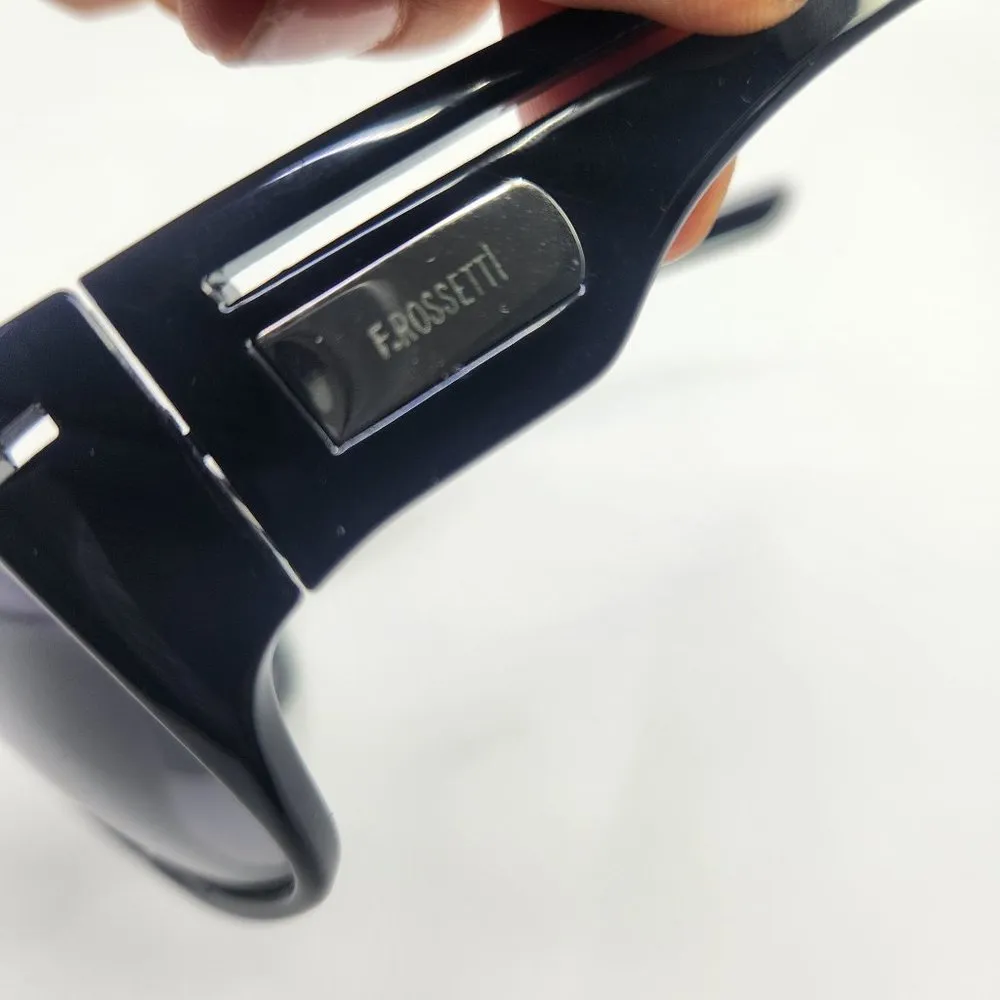 FRATELLi ROSETTi Style 4327 Italian Black Acetate Sunglasses Gradient - Image 13