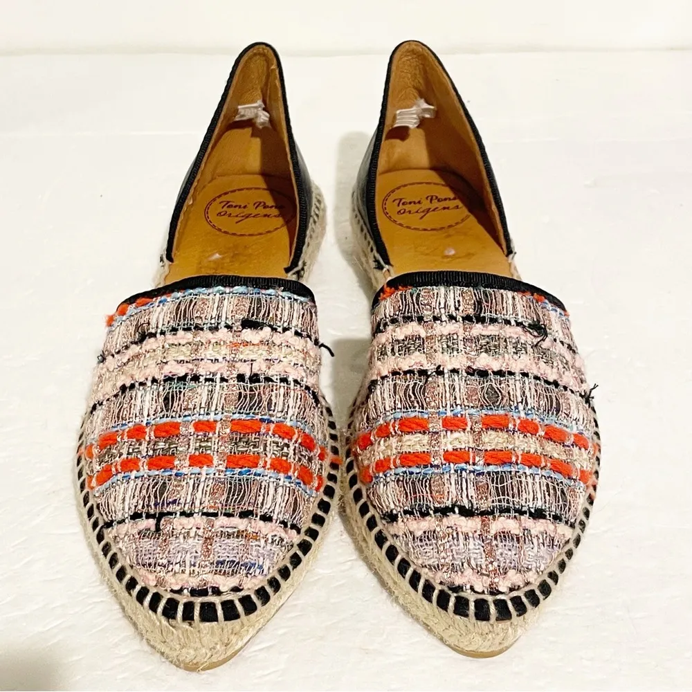 Toni Pons Origens Size 36 US 5 Espadrilles Woven Leather Flats Spain - Image 2