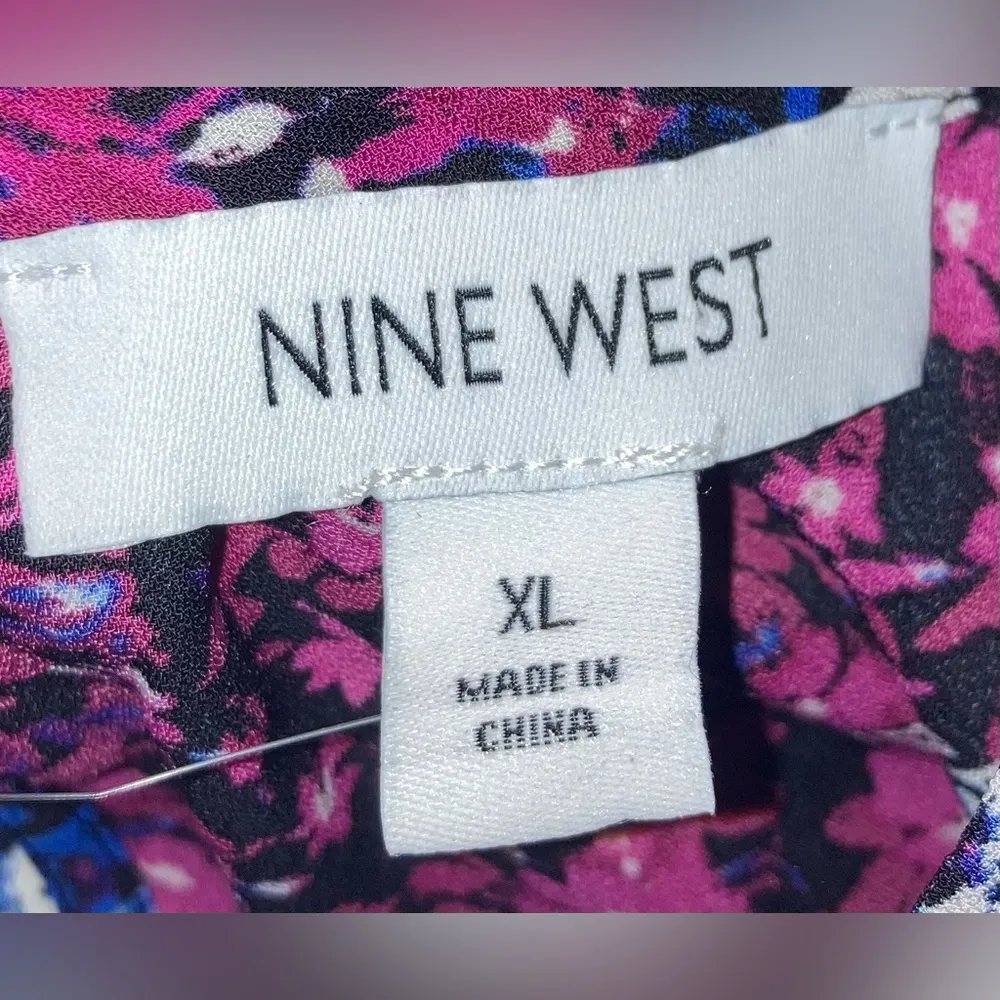 Nine‎ West- Long sleeve floral blouse size XL - Image 8