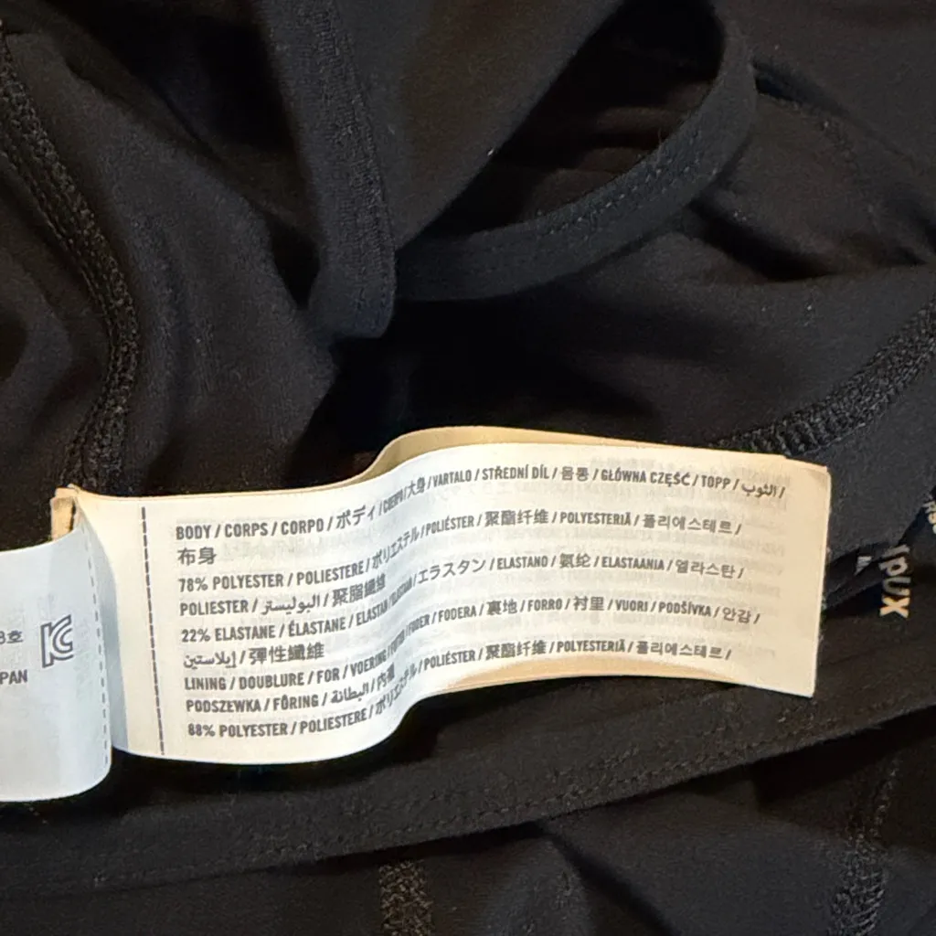 Abercrombie & Fitch YPB SculptLux Black Athletic Dress Sz L Size L - Image 7