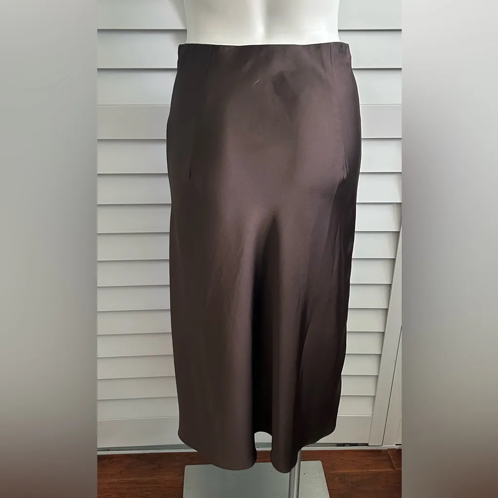 J. Crew | Gwyneth slip skirt in gold lame brown - Image 6