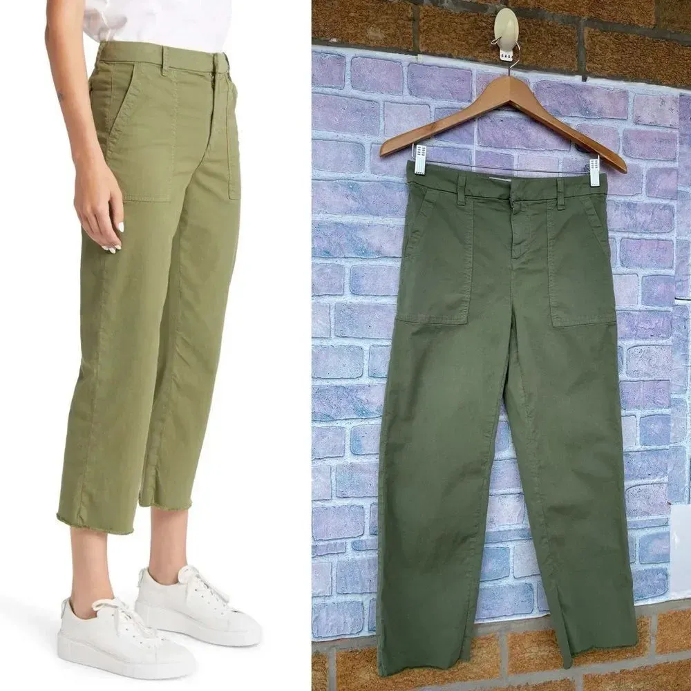 FRANK & EILEEN
BLACKSTONE UTILITY PANT IN ARMY GREEN 2 - Image 2
