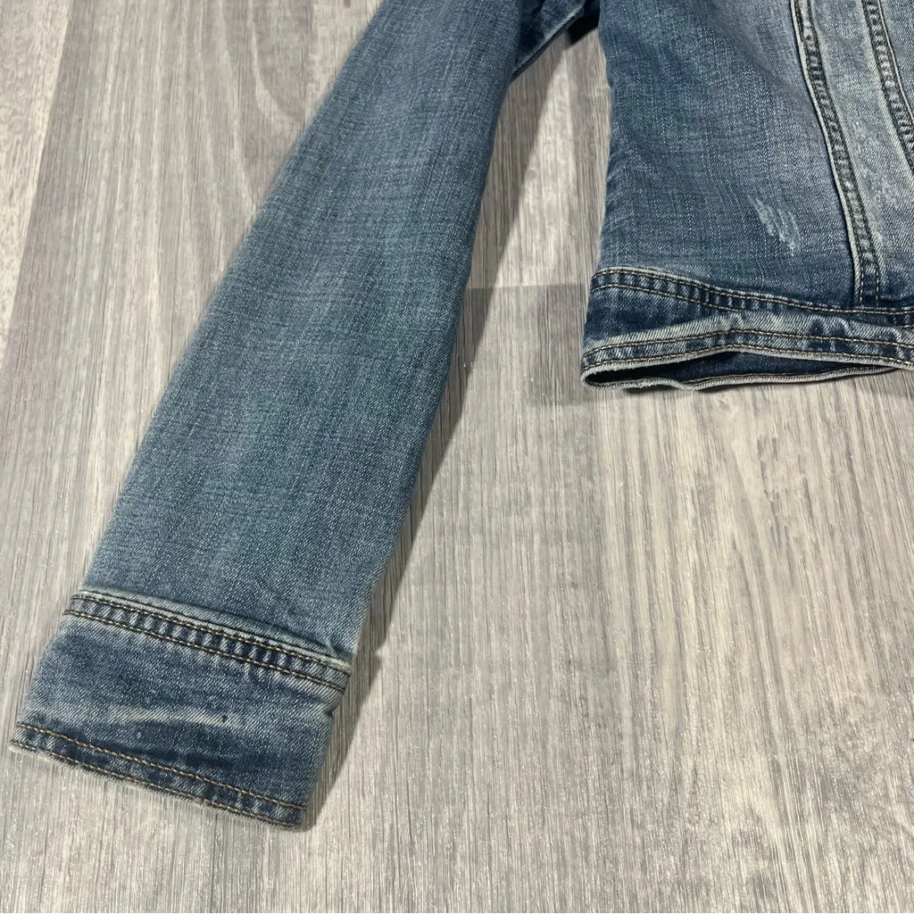 Prana Light Medium Classic Denim Jacket; Small Women's - Image 2