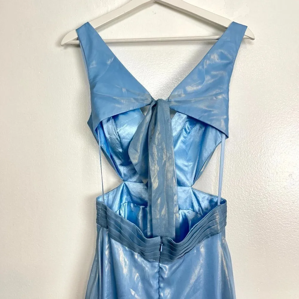 Mac Duggal  High-Low Ruffle Gown in Powder Blue Size US 0 - Image 8