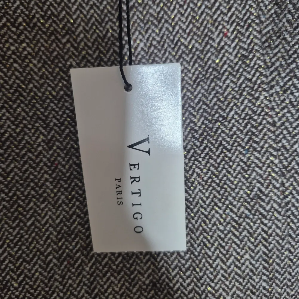 Vertigo Paris Brown Tweed Sheath Mini Dress Formfitting Twee Pockets Size XS NWT - Image 4