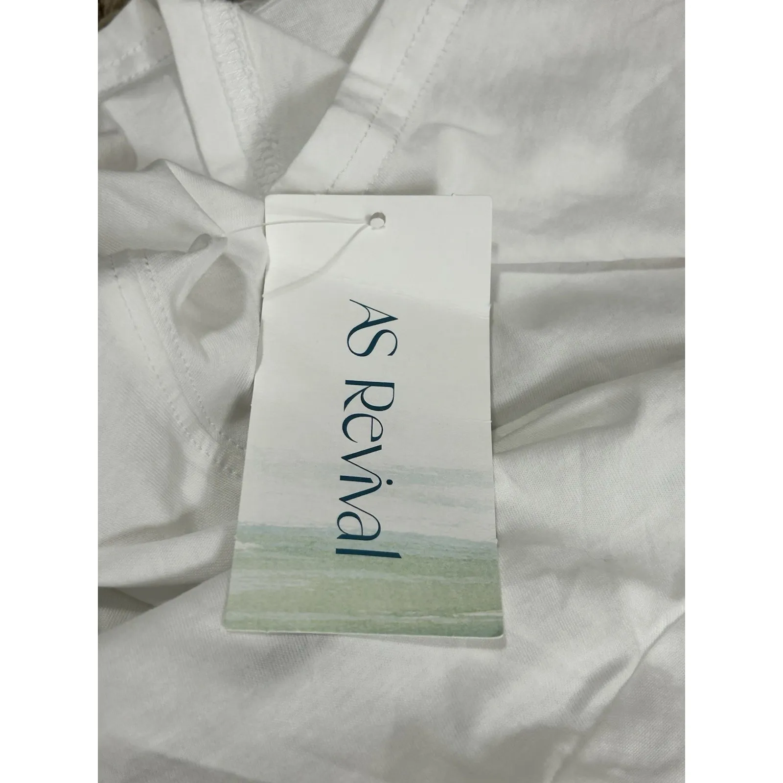 As Revival Touch Down Crop Top T Shirt Size XS Football Gingham NEW White - Image 5