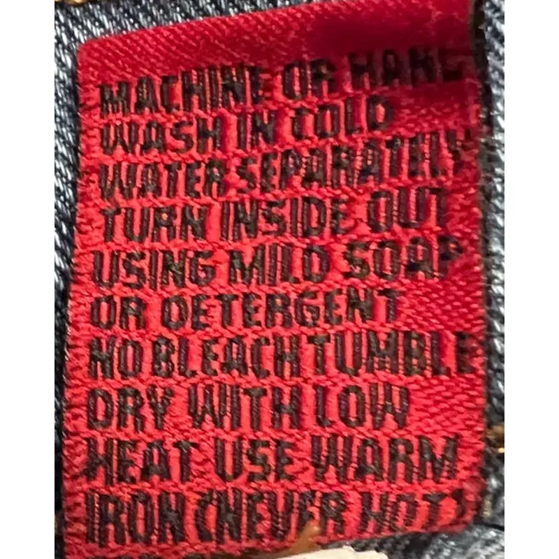 Zana-di Women's Jeans Red Blue Yellow Thread‎ Stars/Heart Flare Leg Size 5 - Image 6