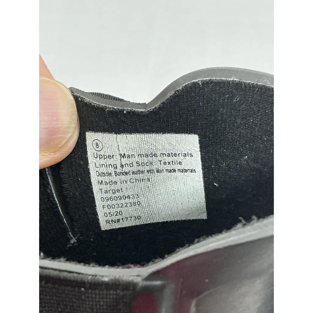 Womans Target Pullon Ankle Rain Boots Black 8 Elastic Ankle - Image 7