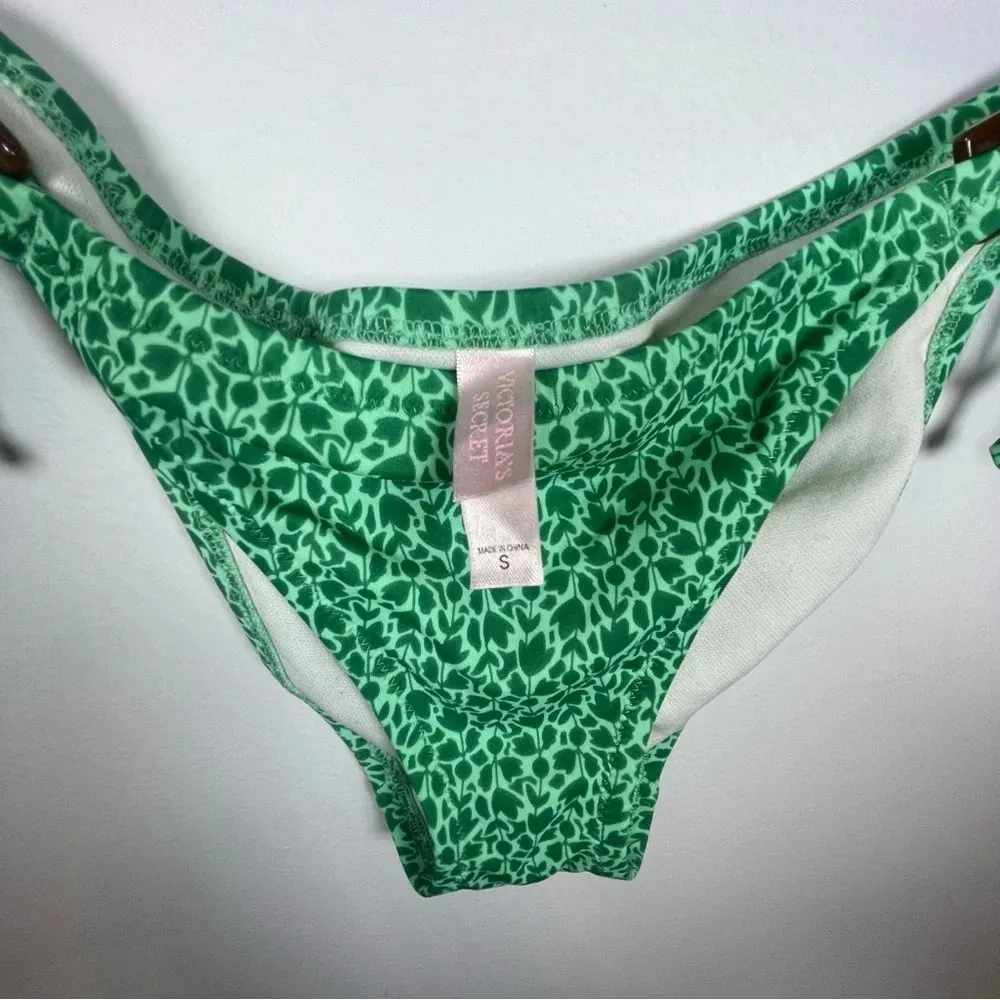 Victoria’s Secret Green Bikini Bottoms Size Small - Image 5