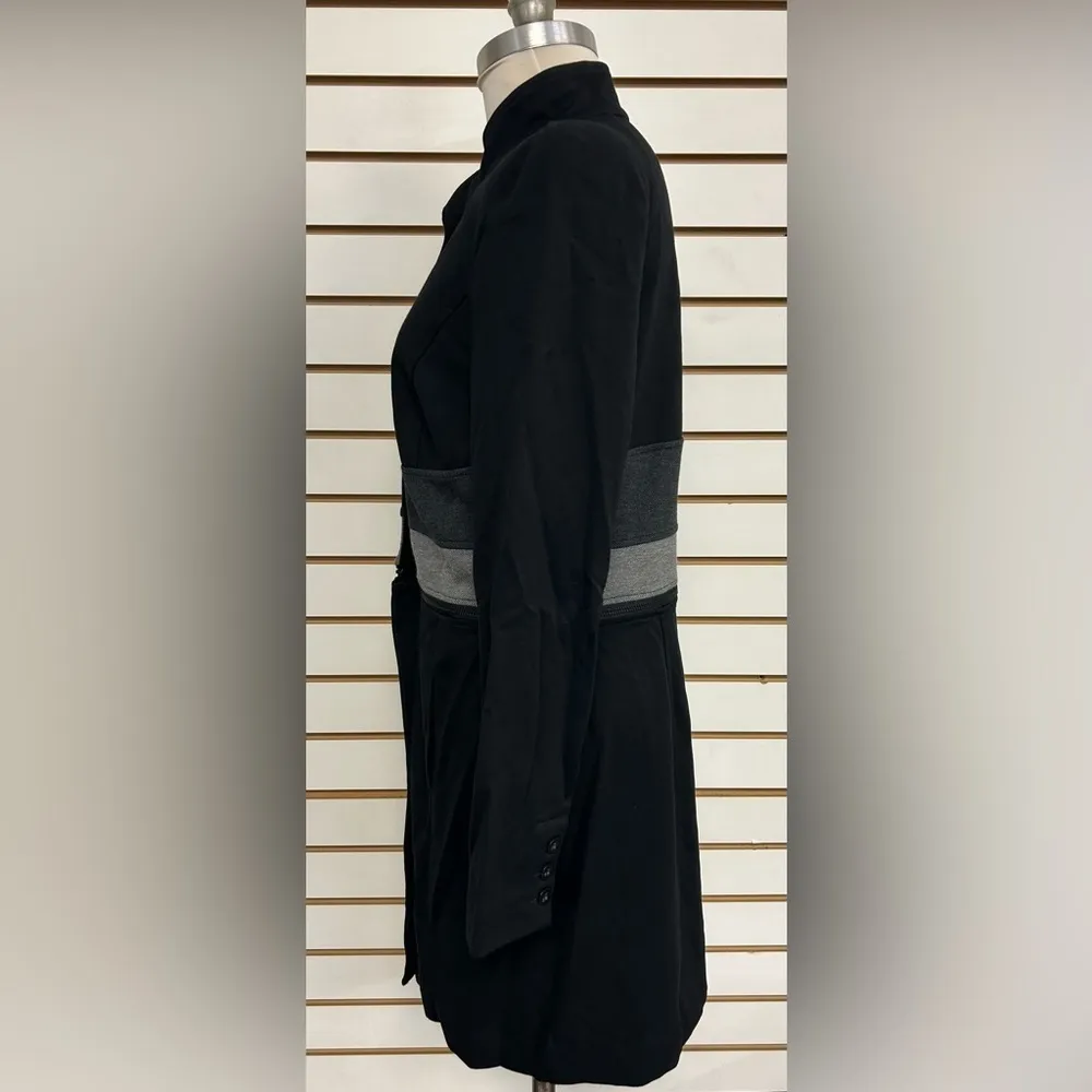 CAbi #3176 Osaka Nights Convertible Jacket/Coat Black + Gray Size Medium - Image 6