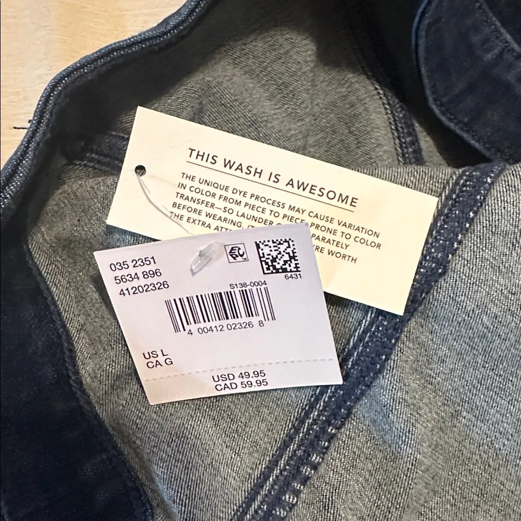 American Eagle Outfitters Indigo Denim Top - Image 3