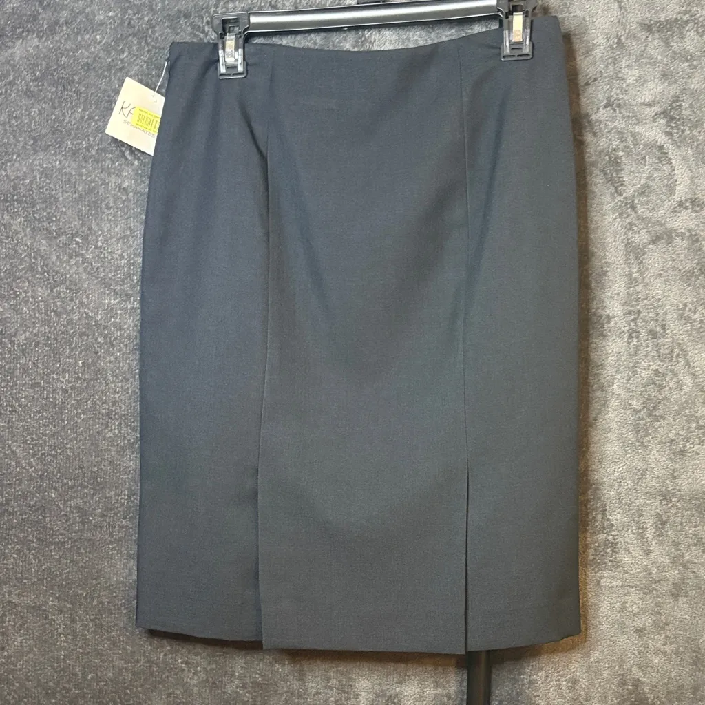 Kasper Dark Gray Pencil Skirt - Image 3